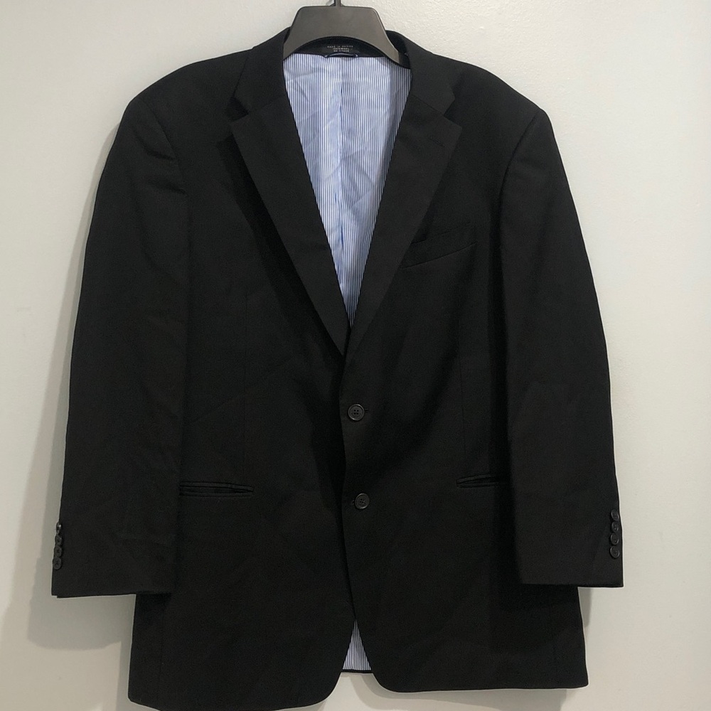 Tommy Hilfiger Black Wool Blazer 44R